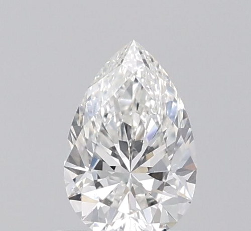 0.6 carat G-VS2 Natūralus Pear Deimantas (1)