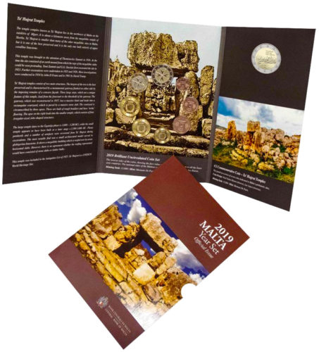 2019 Malta Euro coin set with 2 euro commemorative coin (2)