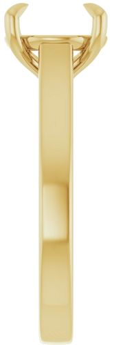 Sužadėtuvių Žiedas „Claw-Prong“ 14k yellow gold Round 9mm (4)