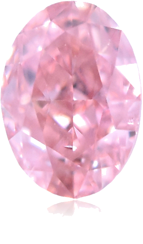 0.16 carat Fancy Intense  Pink-SI1 Natūralus Oval Deimantas (1)