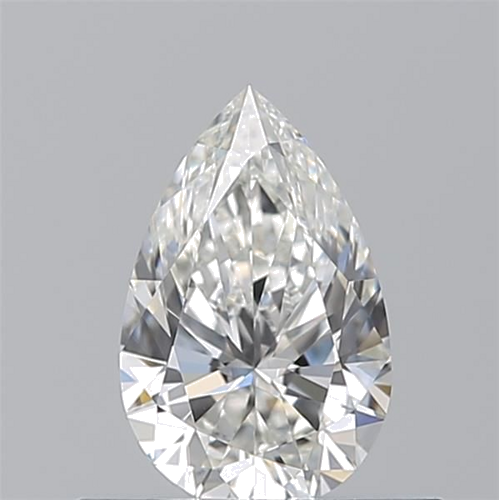 0.5 carat G-VVS1 Natūralus Pear Deimantas (1)