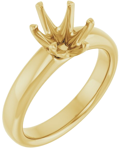 Sužadėtuvių Žiedas „Solstice Solitaire®“ 10k yellow gold Oval 9mm x 7mm (1)