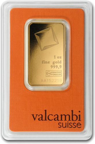 1 oz Инвестиционный золотой слиток Valcambi (2)