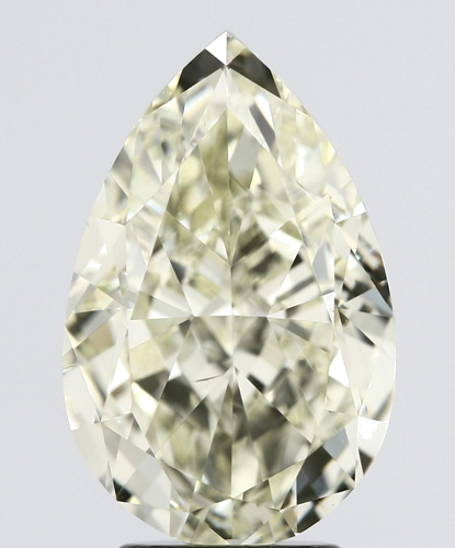 5.02 carat Fancy Light Yellow-SI1 Natūralus Pear Deimantas (1)