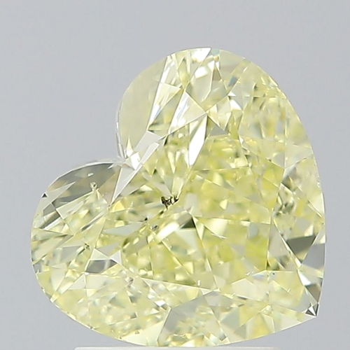 3.05 carat Fancy Yellow-SI2 Natūralus Heart Deimantas (1)