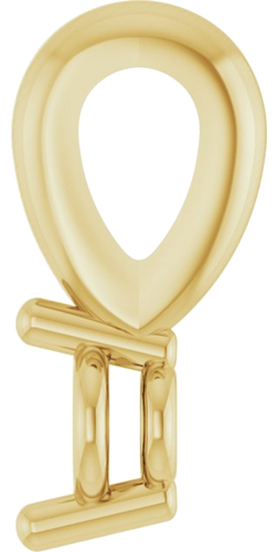 Pakabukas „Solitaire“ 585 Geltonojo Aukso Round 2mm (3)