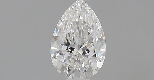 0.51 carat F-VVS2 Natūralus Pear Deimantas (1)