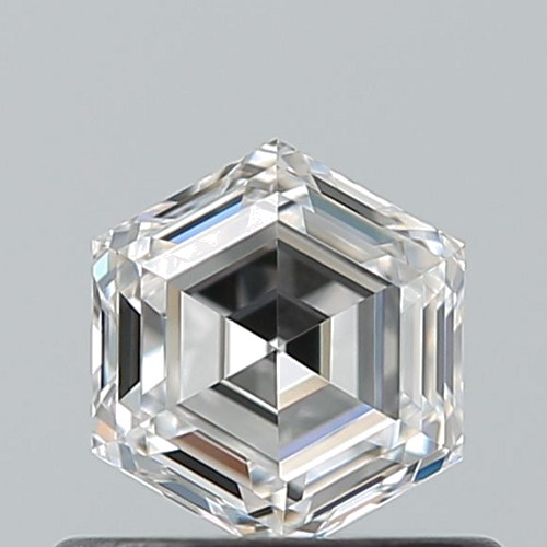 0.5 carat E-VVS1 Natūralus Hexagonal Deimantas (1)