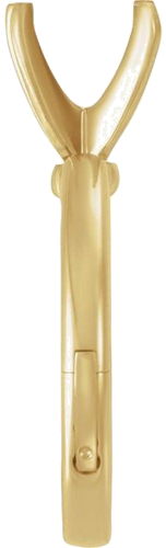 Sužadėtuvių Žiedas „CLIQ® Hinged Adjustable Solitaire“ 14k yellow gold Oval 9mm x 7mm (5)