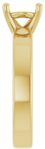 Sužadėtuvių Žiedas „Solitaire“ 585 Geltonojo Aukso Oval 9mm x 7mm (2)