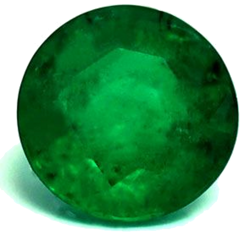 0.64 carat GREEN Round Smaragdas (1)