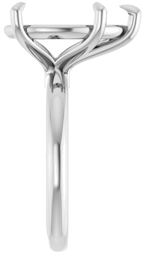 Sužadėtuvių Žiedas „Claw-Prong Euro Shank“ 14k white gold Pear 15mm x 10mm (4)