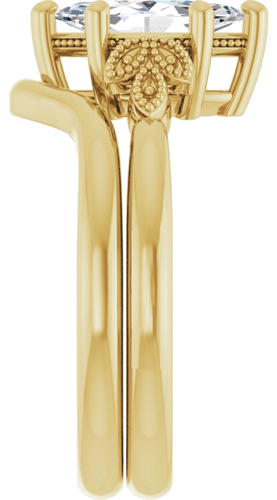 Sužadėtuvių Žiedas „Solitaire“ 14k yellow gold Marquise 10mm x 5mm (9)
