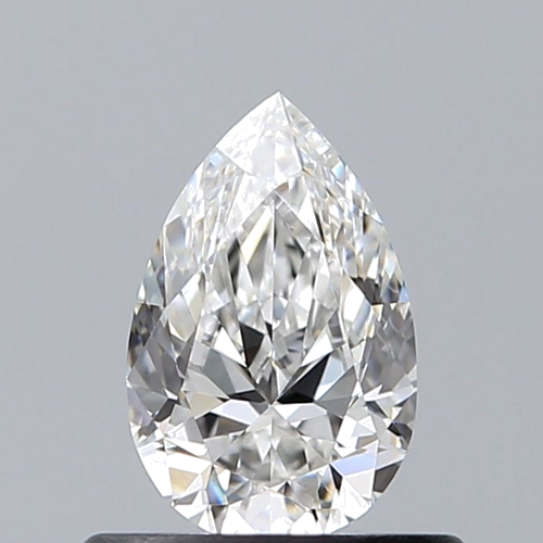 0.53 carat F-VVS1 Natūralus Pear Deimantas (1)