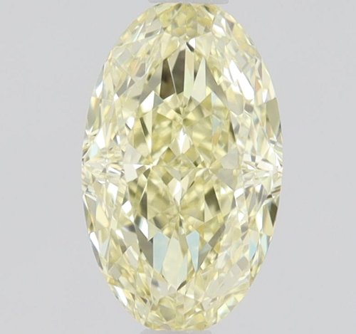 0.5 carat Fancy Yellow-VS1 Natūralus Oval Deimantas (1)