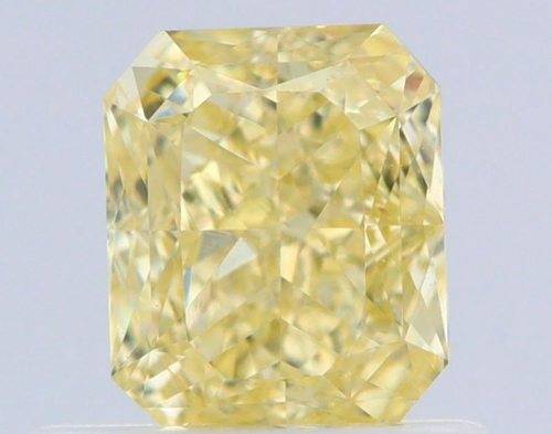 0.64 carat Fancy Yellow-VS1 Natūralus Radiant Deimantas (1)