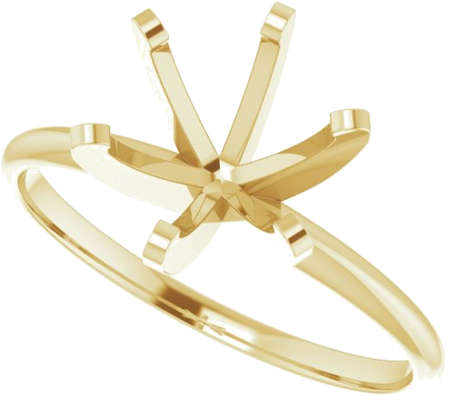 Sužadėtuvių Žiedas „Claw-Prong Solitaire“ 14k yellow gold Round 8.6mm (5)