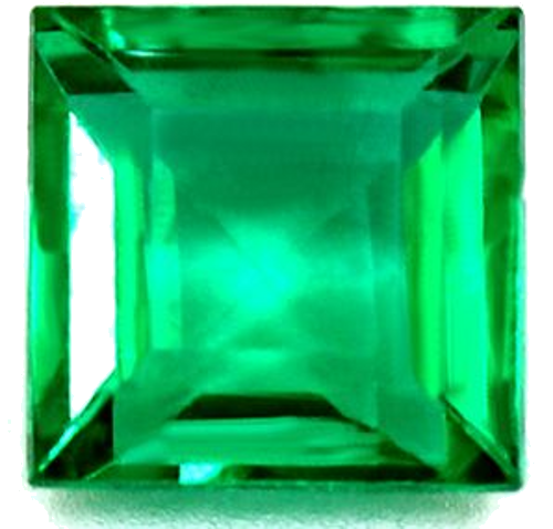 0.68 carat GREEN Square Smaragdas (1)