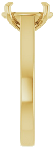 Sužadėtuvių Žiedas „Claw-Prong“ 14k yellow gold Oval 10mm x 8mm (4)