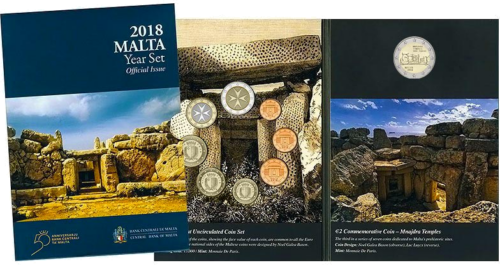 2018 Malta Euro monetų rinkinys su progine 2 eurų moneta (2)