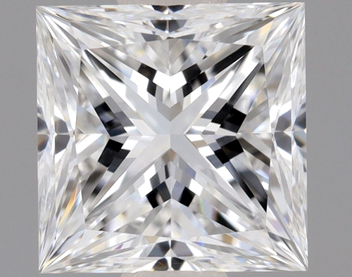 0.62 carat D-VVS1 Natūralus Princess Deimantas (1)