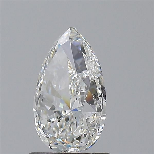 1.3 carat F-SI2 Natūralus Pear Deimantas (1)