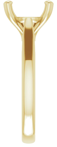 Sužadėtuvių Žiedas „Solitaire“ 585 Geltonojo Aukso Round 10mm (4)