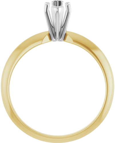 Sužadėtuvių Žiedas „V-End Light Solitaire“ 585 Baltojo Ir Geltonojo Aukso Marquise 8mm x 3.5mm (2)