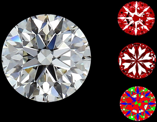 0.81 carat I-VS1 Excellent cut Natūralus Round Deimantas (1)