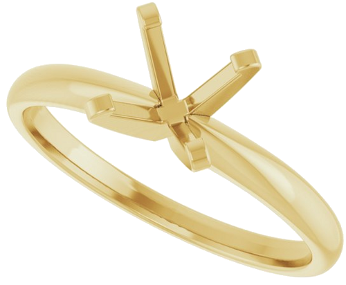 Sužadėtuvių Žiedas „Solitaire“ 14k yellow gold Round 6.5mm (5)