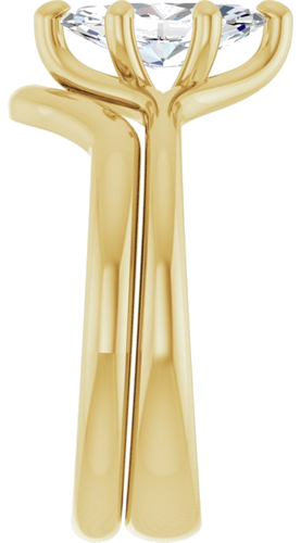 Sužadėtuvių Žiedas „Solitaire“ 14k yellow gold Marquise 10mm x 5mm (9)