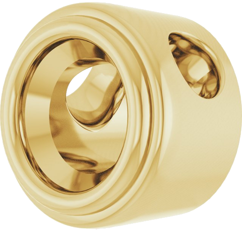 Pakabukas „Bezel-Set Solitaire“ 10k yellow gold Round 3.2mm (2)