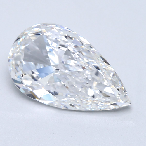 5.02 carat E-VS1 Natūralus Pear Deimantas (1)