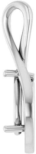 Pakabukas „Infinity-Inspired“ 14k white gold Pear 9mm x 6mm (3)