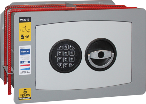 Įmontuojamas į sieną seifas „W2319E LEFT SIDE“ (15 kg) (1)