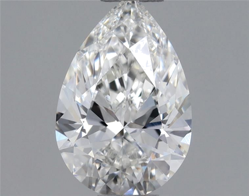 0.5 carat G-VS2 Natūralus Pear Deimantas (1)