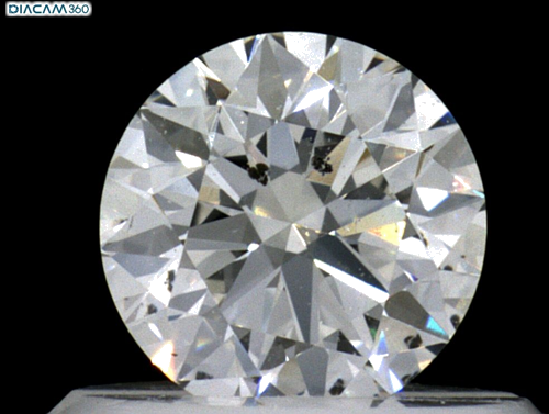0.5 carat H-SI1 Excellent cut Natūralus Round Deimantas (1)