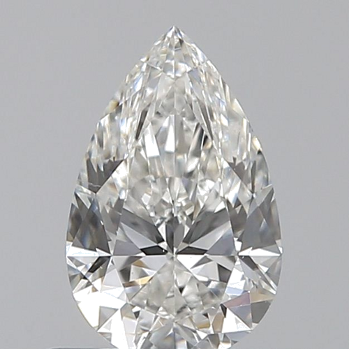 0.6 carat H-VS2 Natūralus Pear Deimantas (1)