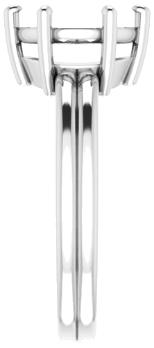 Sužadėtuvių Žiedas „Solitaire“ 18k white gold Round 9mm (4)