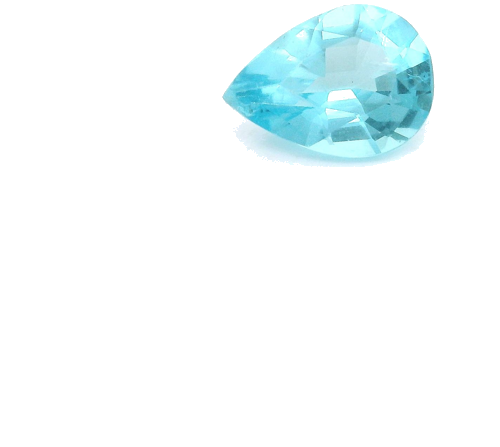 0.7 carat BLUE Pear Apatite (1)