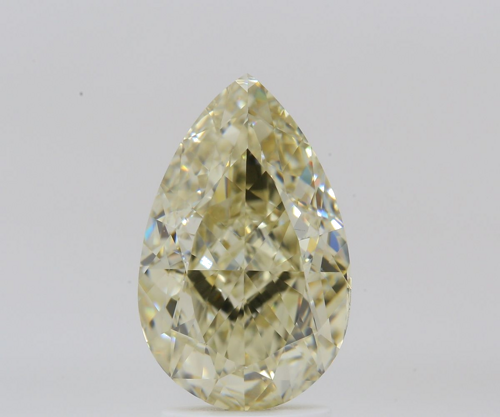 3.5 carat Fancy Light Brownish Yellow-VS1 Natūralus Pear Deimantas (1)