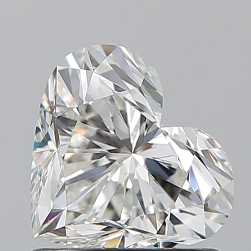 1.01 carat I-VVS2 Natūralus Heart Deimantas (1)