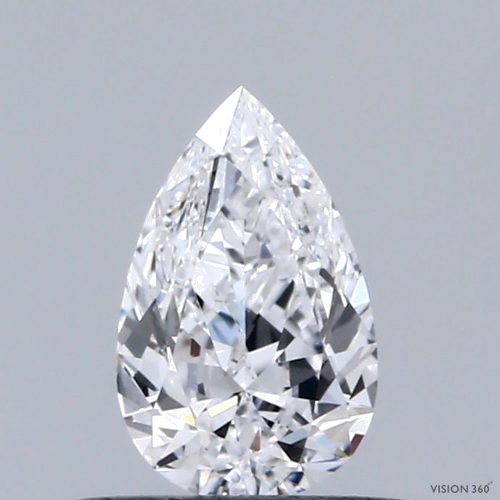 0.43 carat D-IF Natūralus Pear Deimantas (1)