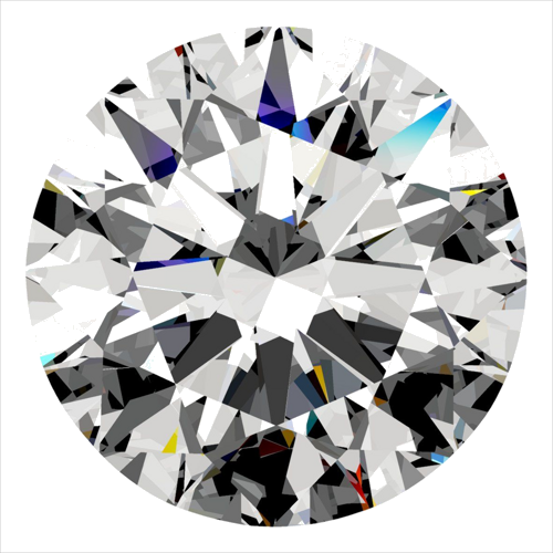0.57 carat F-VS2 Excellent cut Natūralus Round Deimantas (1)