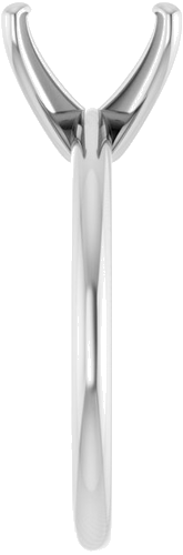 14K White  7x7 mm Square Solitaire Engagement Ring Mounting (4)