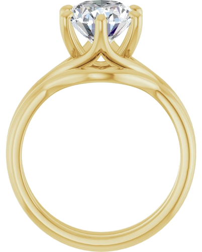 Sužadėtuvių Žiedas „Solitaire“ 585 Geltonojo Aukso Oval 10mm x 8mm (7)