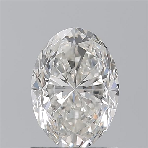 1.31 carat H-SI1 Natūralus Oval Deimantas (1)