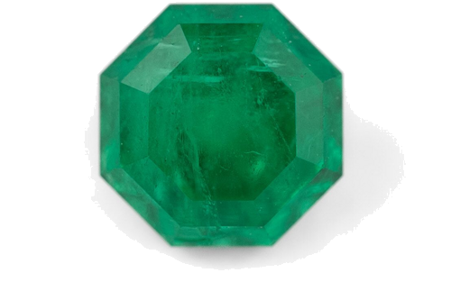 0.52 carat GREEN Octagonal Smaragdas (1)
