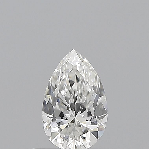 0.51 carat F-VVS1 Natūralus Pear Deimantas (1)