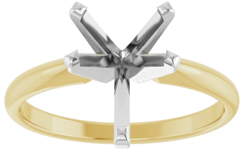 Sužadėtuvių Žiedas „Solitaire“ 14k yellow/white gold Pear 11mm x 7mm (3)